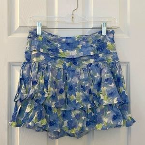 Forever 21 High Waisted Floral Mini Skirt